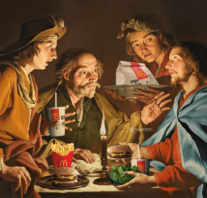 I Am A Graphic Designer And Collage Artist And I Make Fun Mashups Of Classical Paintings And Pop Culture (30 Pics)