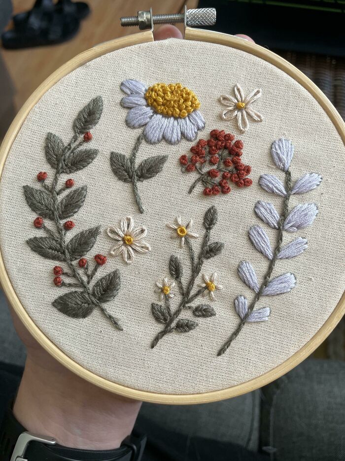 ¡Terminé mi primer bordado!