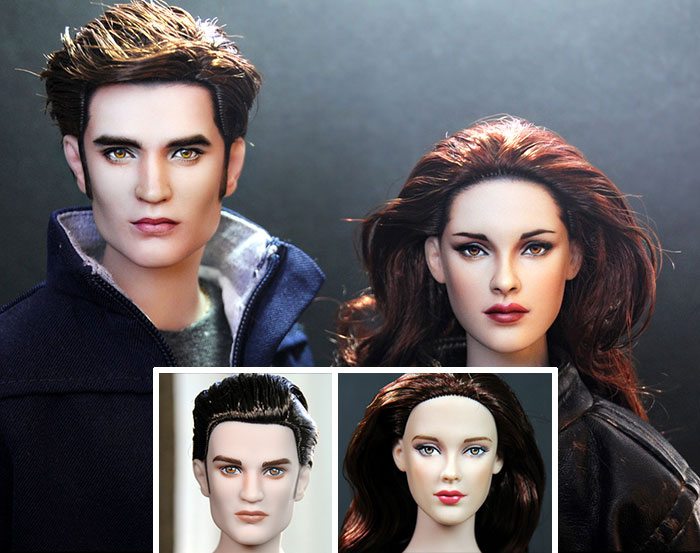 Robert Pattinson como Edward Cullen y Kristen Stewart como Bella Swan