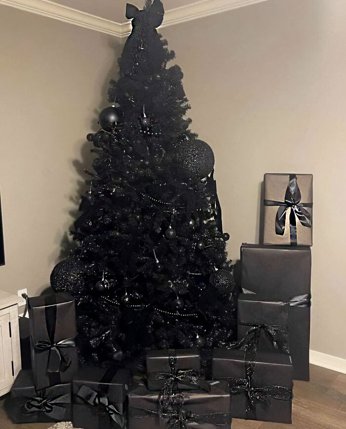 Navidad en negro, niquelada y en gris acero inoxidable