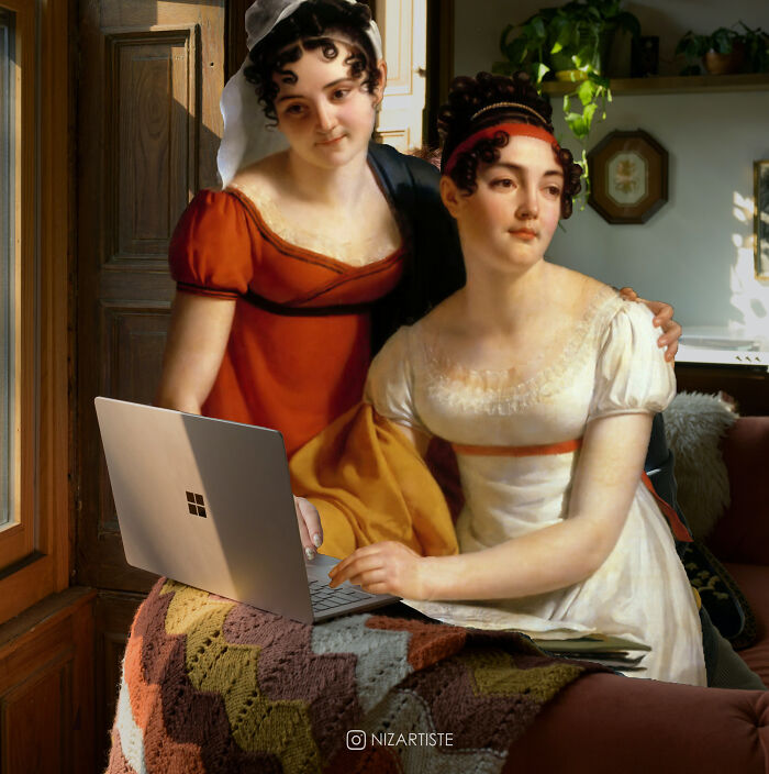 I Am A Graphic Designer And Collage Artist And I Make Fun Mashups Of Classical Paintings And Pop Culture (30 Pics)