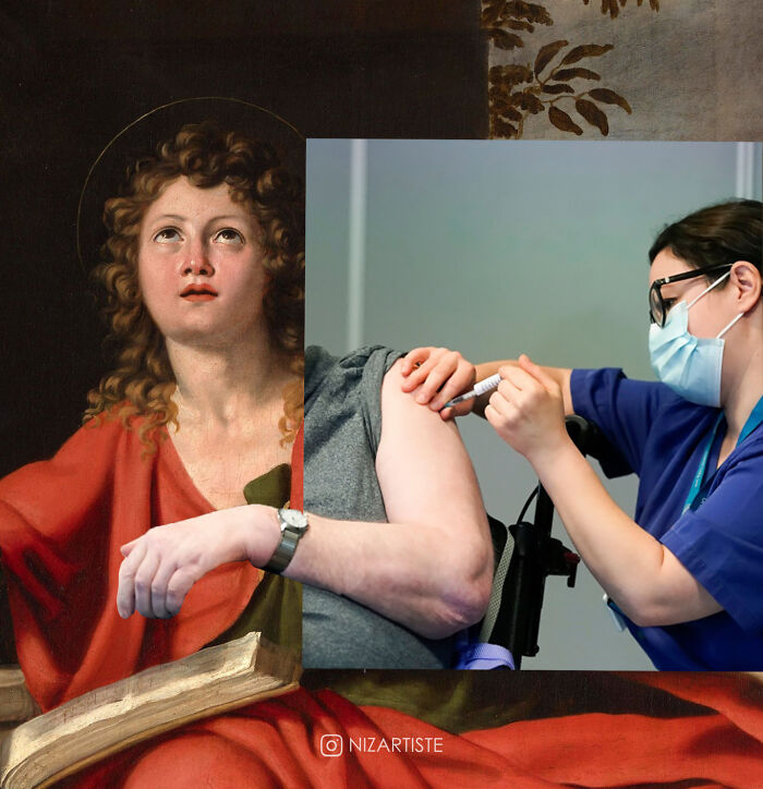 I Am A Graphic Designer And Collage Artist And I Make Fun Mashups Of Classical Paintings And Pop Culture (30 Pics)