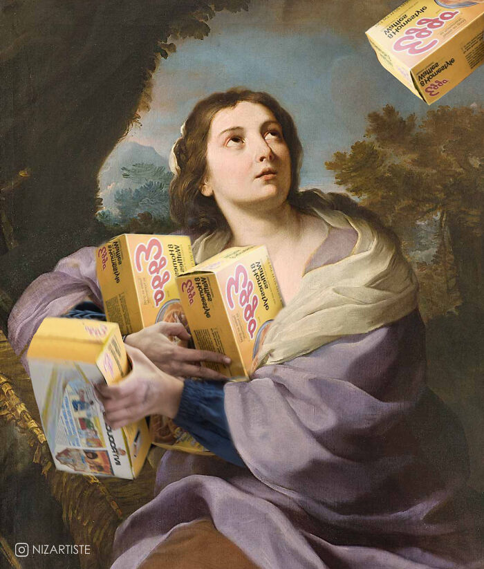 I Am A Graphic Designer And Collage Artist And I Make Fun Mashups Of Classical Paintings And Pop Culture (30 Pics)
