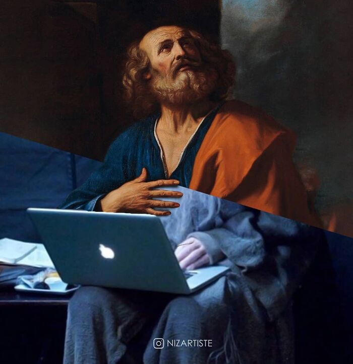 I Am A Graphic Designer And Collage Artist And I Make Fun Mashups Of Classical Paintings And Pop Culture (30 Pics)