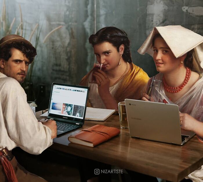 I Am A Graphic Designer And Collage Artist And I Make Fun Mashups Of Classical Paintings And Pop Culture (30 Pics)