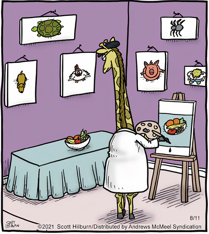 Artist Makes One-Panel Comics Filled With Absurd Situations And Silly Humor (50 Pics)