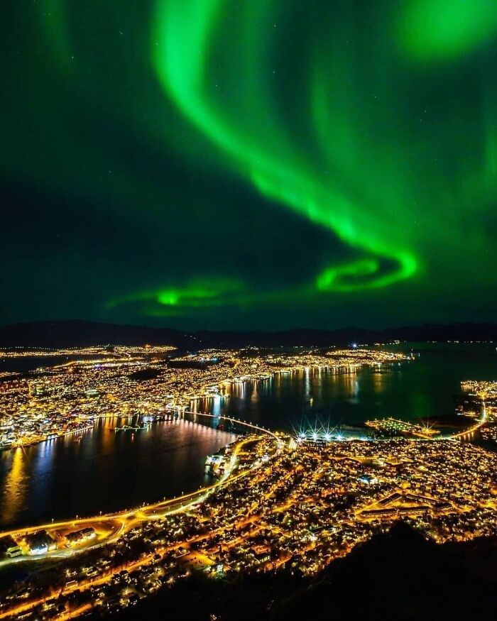 Aurora en Tromso, Noruega