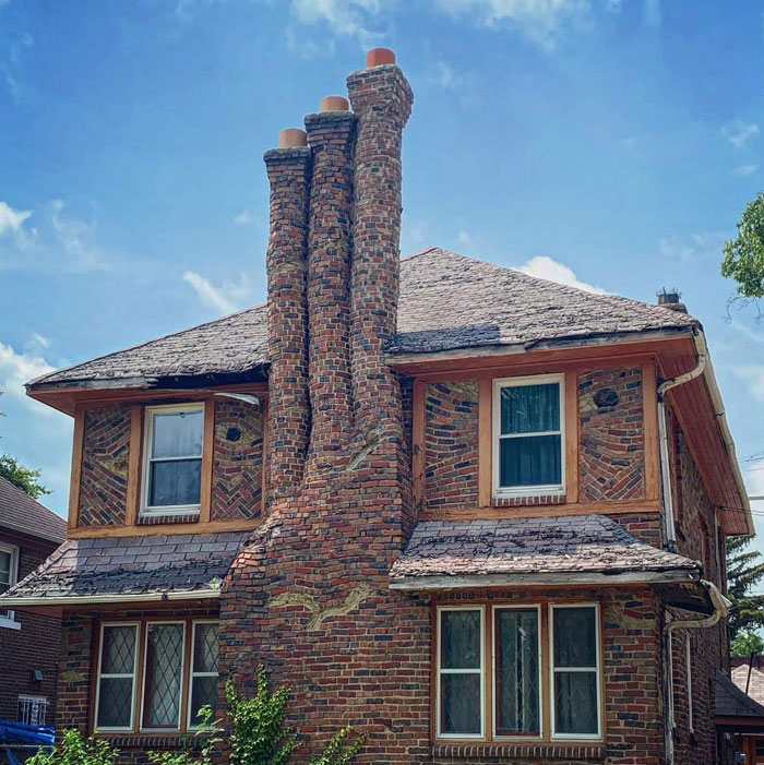 Casa torcida en Detroit