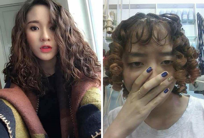 Expectativa vs. realidad: cabello rizado