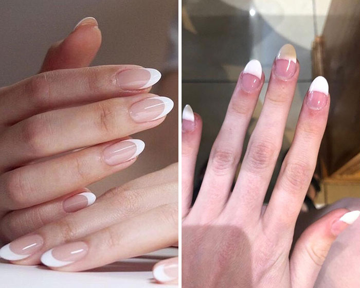 Las uñas que se hizo mi hermana para una boda