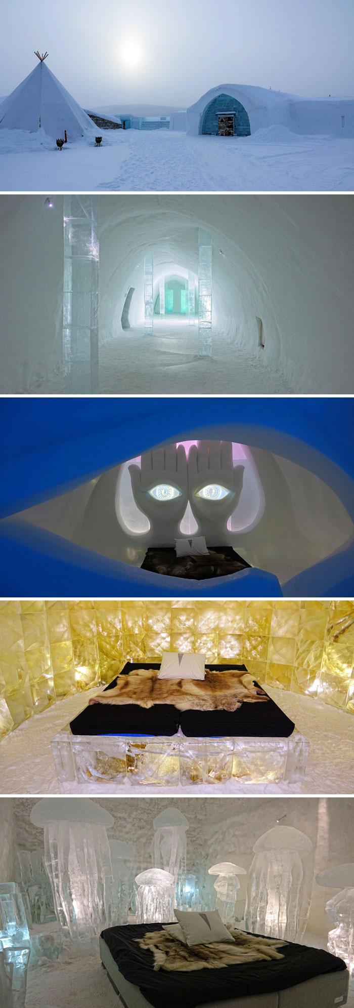 Este es el hotel más genial de la historia: un hotel de hielo, que resulta ser menos aburrido de lo que se esperaba