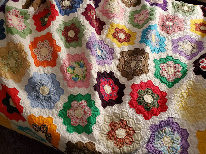 Colcha que mi abuela hizo en los 60