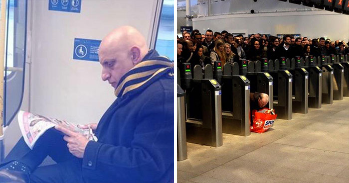 22 Imágenes del metro británico demostrando que allí nada es normal