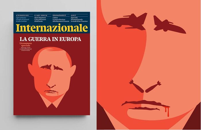 Portada de la revista italiana Internazionale