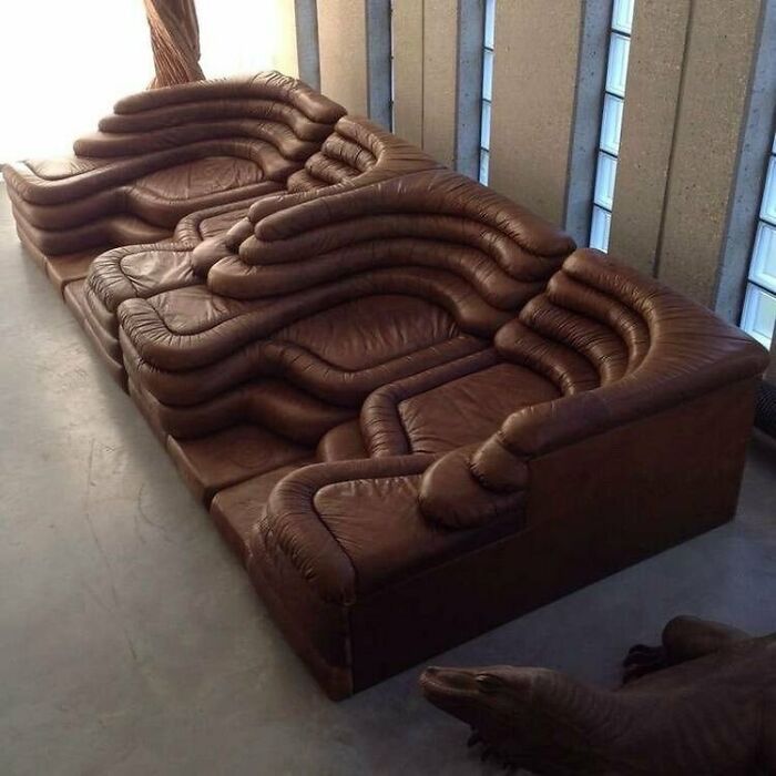 Este sillón tiene rollos