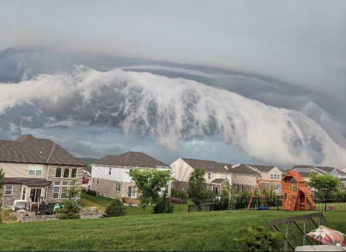 La nubes parecen el océano