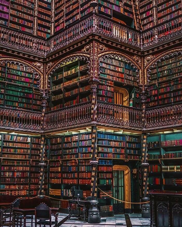 La Sala de Lectura - Real Gabinete de Lectura Portugués - Río de Janeiro, Brasil