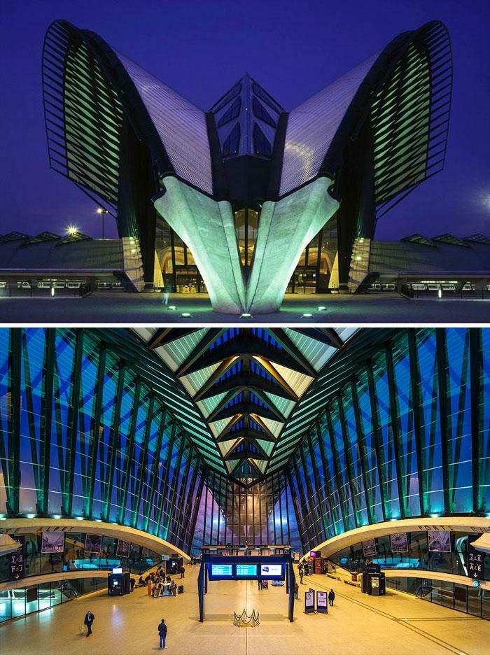 Estación de tren del aeropuerto de Lyon, Francia