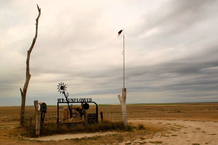 La montaña más alta de Kansas: el monte Sunflower