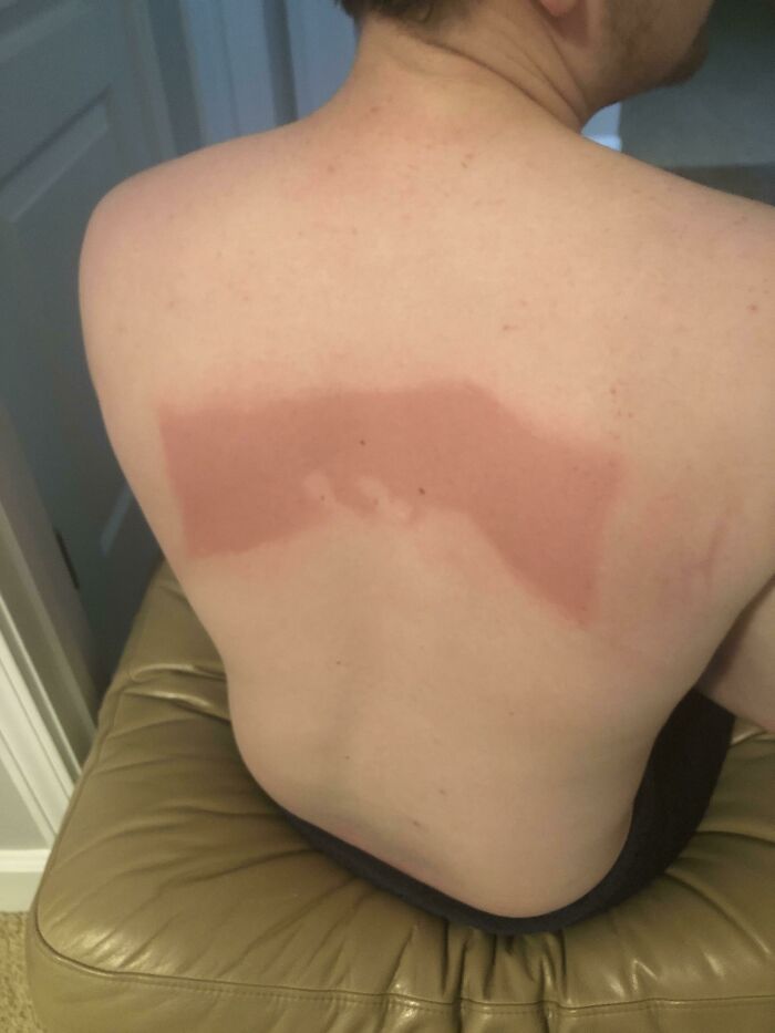 El protector solar es muy eficaz, pero no puedo llegar en medio de la espalda