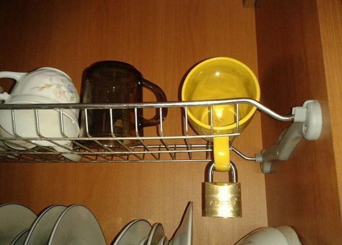 ¿Cansado de que la gente use tu taza?