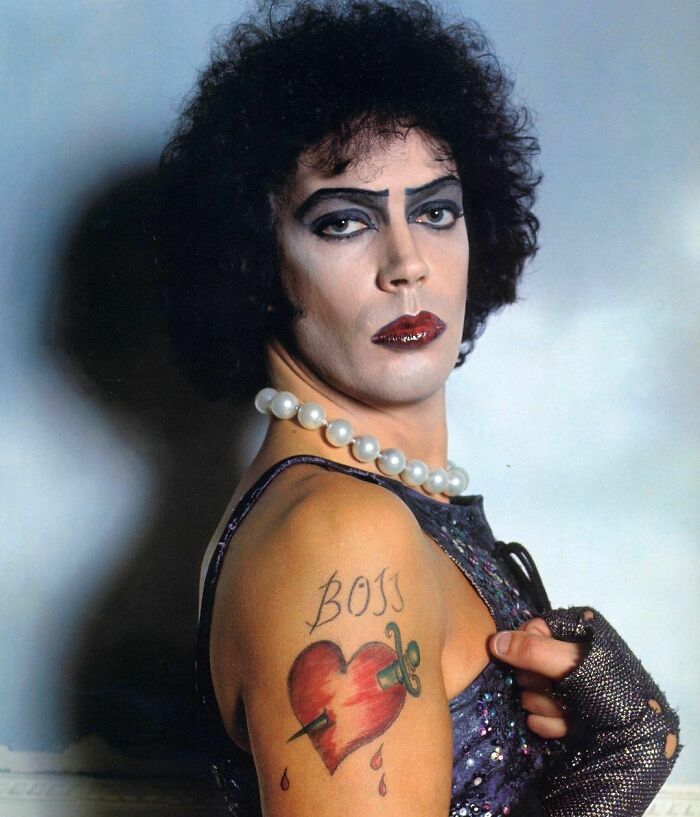Tim Curry como el Dr. Frank-N-Furter de The Rocky Horror Picture Show (1975)