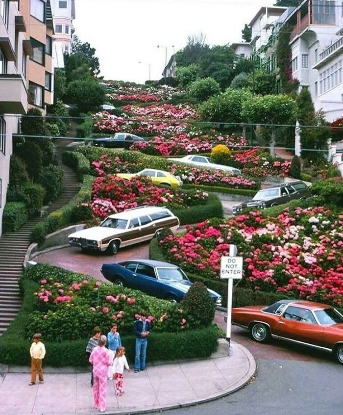 La calle Lombard en San Francisco, California, en 1975
