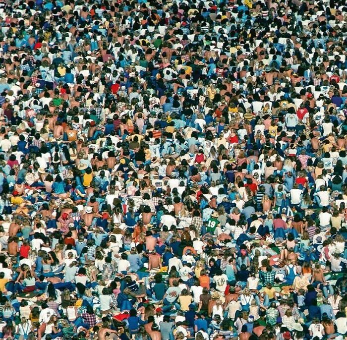 El público de un concierto de Led Zeppelin en Oakland, California, en 1977 (por Kevin C. Goff)