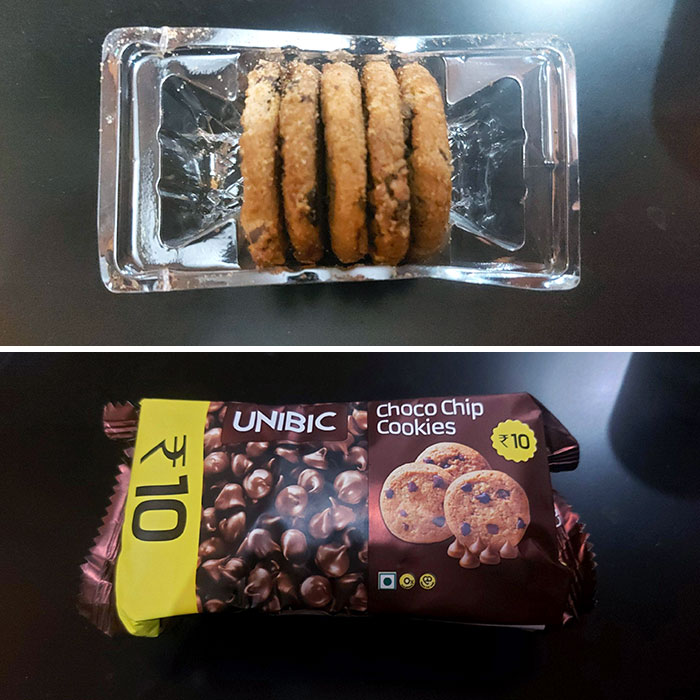 Este envase de galletas engañoso