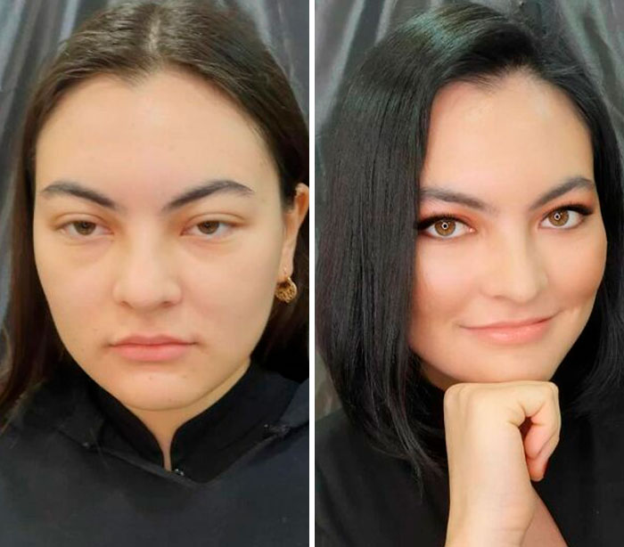 A Makeup Artist And Hairstylist Post 30 Before-And-After Shots Of Clients Who Told Them To 