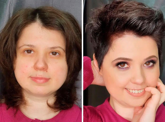 A Makeup Artist And Hairstylist Post 30 Before-And-After Shots Of Clients Who Told Them To 