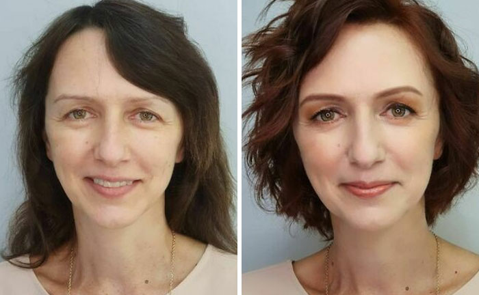 A Makeup Artist And Hairstylist Post 30 Before-And-After Shots Of Clients Who Told Them To 