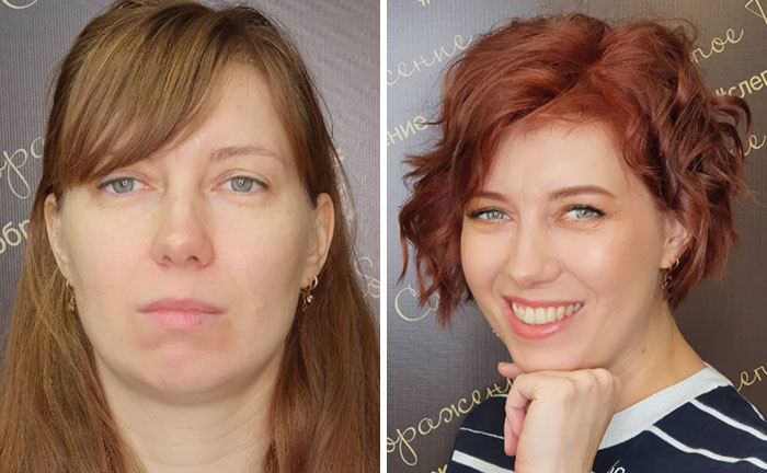 A Makeup Artist And Hairstylist Post 30 Before-And-After Shots Of Clients Who Told Them To 