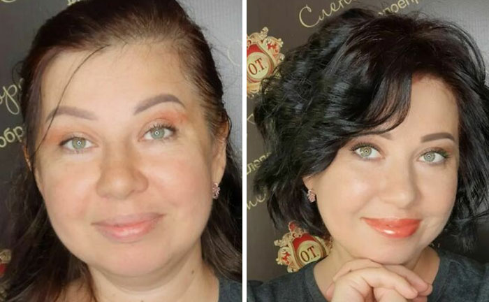 A Makeup Artist And Hairstylist Post 30 Before-And-After Shots Of Clients Who Told Them To 
