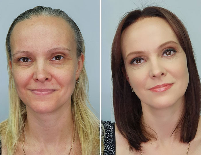 A Makeup Artist And Hairstylist Post 30 Before-And-After Shots Of Clients Who Told Them To 