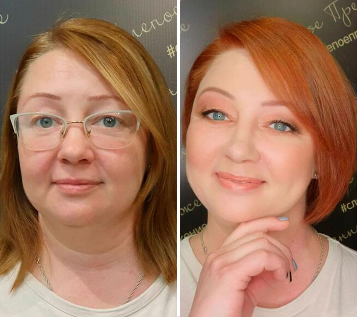 A Makeup Artist And Hairstylist Post 30 Before-And-After Shots Of Clients Who Told Them To 