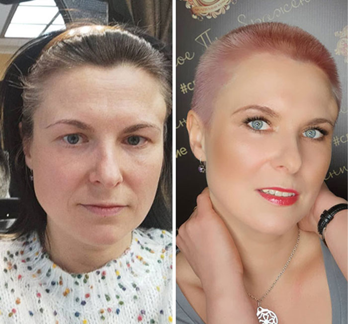 A Makeup Artist And Hairstylist Post 30 Before-And-After Shots Of Clients Who Told Them To 