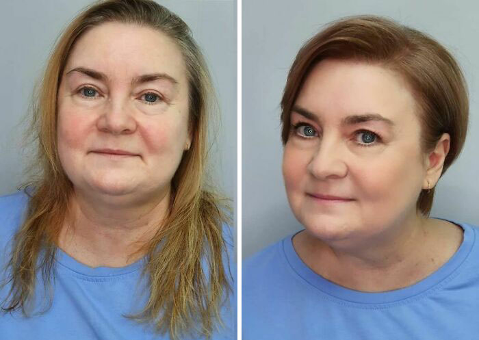 A Makeup Artist And Hairstylist Post 30 Before-And-After Shots Of Clients Who Told Them To 
