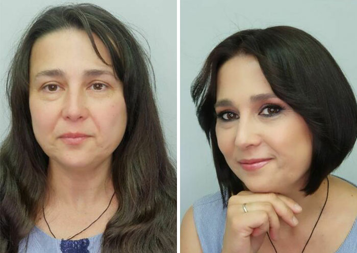 A Makeup Artist And Hairstylist Post 30 Before-And-After Shots Of Clients Who Told Them To 