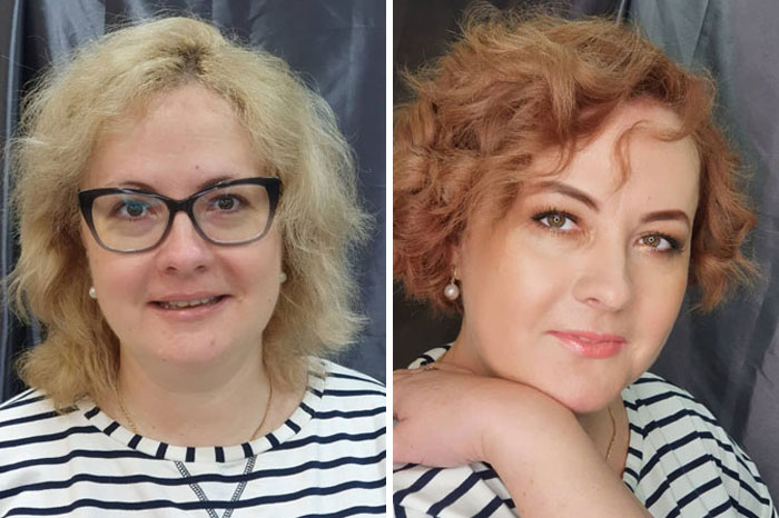 A Makeup Artist And Hairstylist Post 30 Before-And-After Shots Of Clients Who Told Them To 
