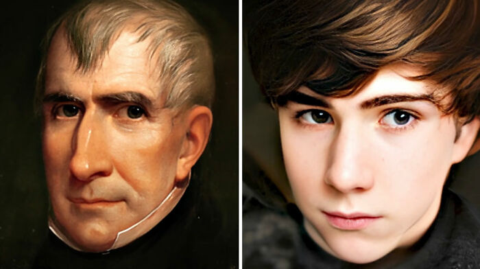 William Henry Harrison reimaginado como un adolescente