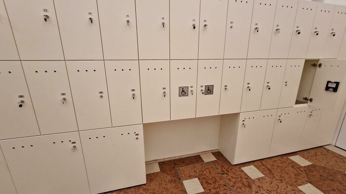 Estos dos casilleros de monedas que son fácilmente accesibles en silla de ruedas, Austria