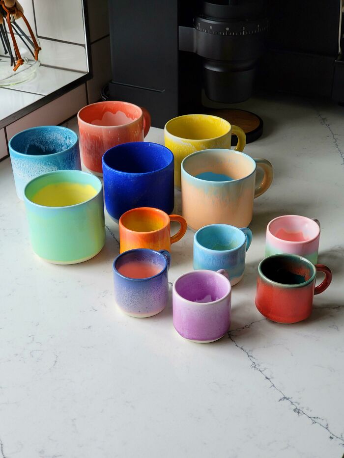 Después de desearlas durante años, finalmente compré un nuevo juego de tazas en un viaje a Copenhague