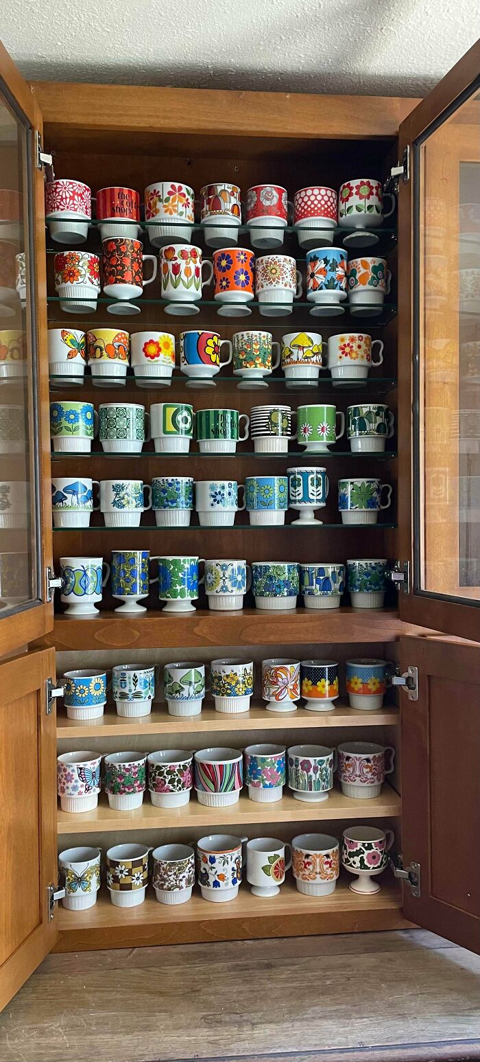Mi colección de tazas vintage apilables