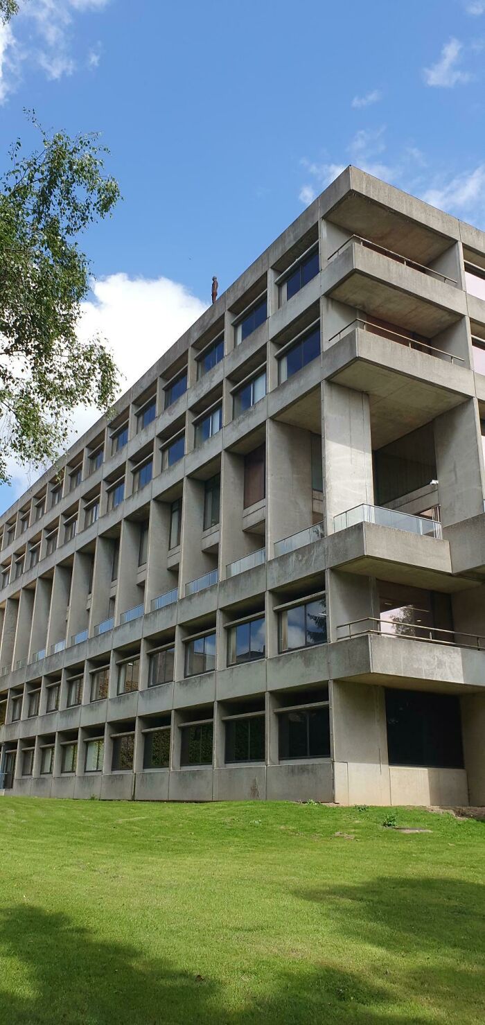 Mi universidad local tiene una serie de esculturas humanas en los tejados de los edificios altos, que a menudo se confunden con personas reales