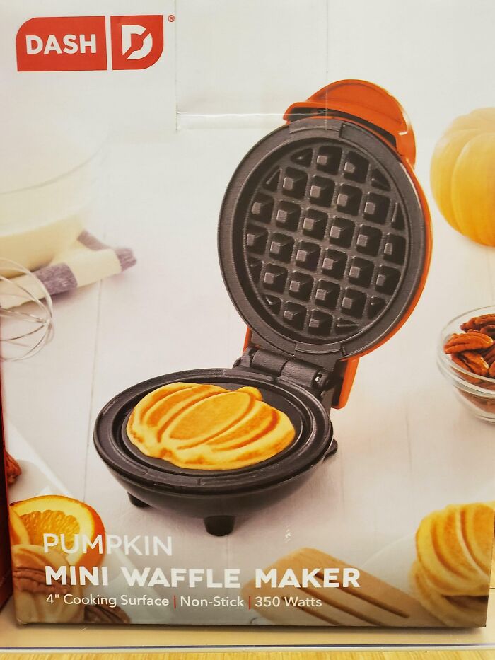 La plancha de gofres normal que los hace con forma de calabaza por arte de magia
