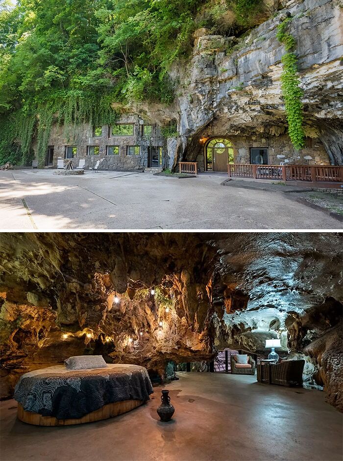 Cabaña en la cueva, Beckham Creek, Arkansas, EEUU