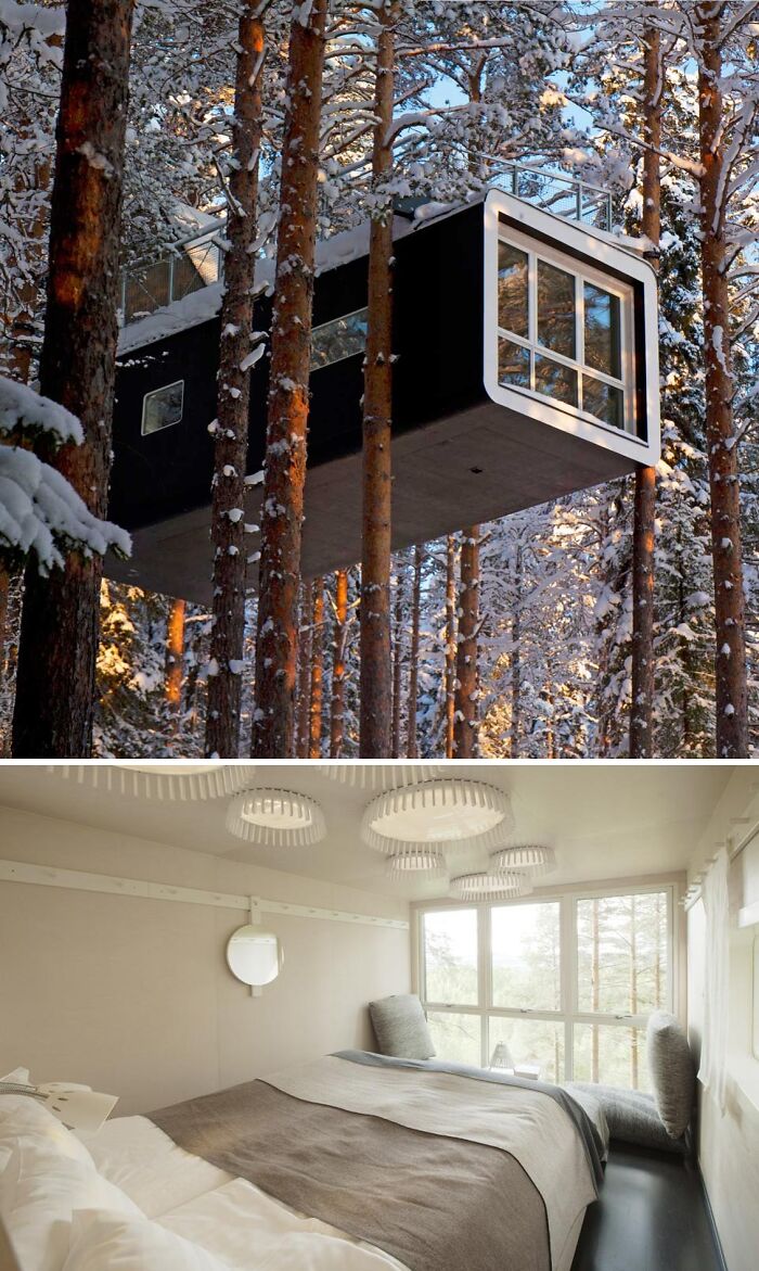 La cabaña, hotel en el árbol, Harads, Suecia