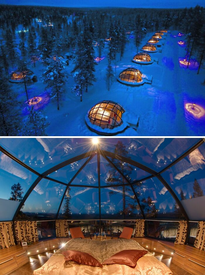 El pueblo de los iglús, Kakslauttanen, Finlandia