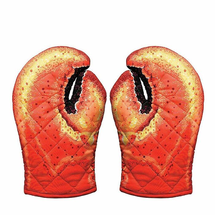 Guantes de horno con pinzas de langosta